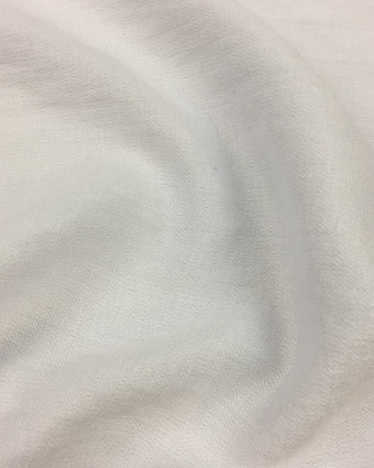 Tissu Viscose texturée blanc  Ambre