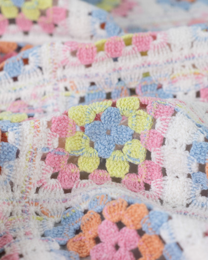 Tissu Crochet Coloré Summer - Mercerine