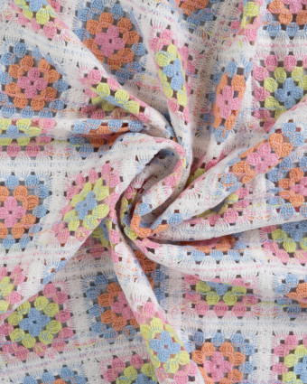 Tissu Crochet Coloré Summer - Mercerine