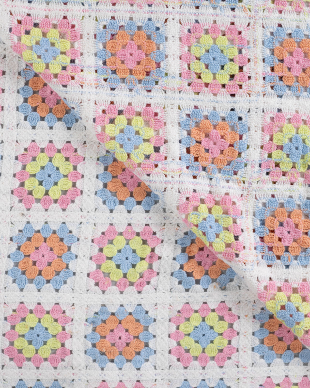 Tissu Crochet Coloré Summer - Mercerine