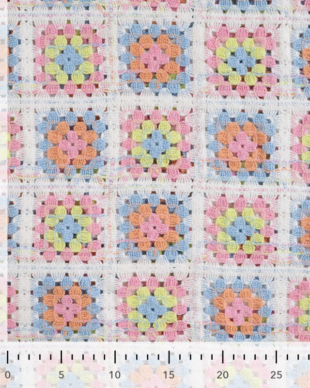 Tissu Crochet Coloré Summer - Mercerine