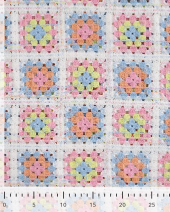 Tissu Crochet Coloré Summer - Mercerine