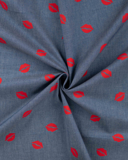 Tissu chambray Bouche - Mercerine