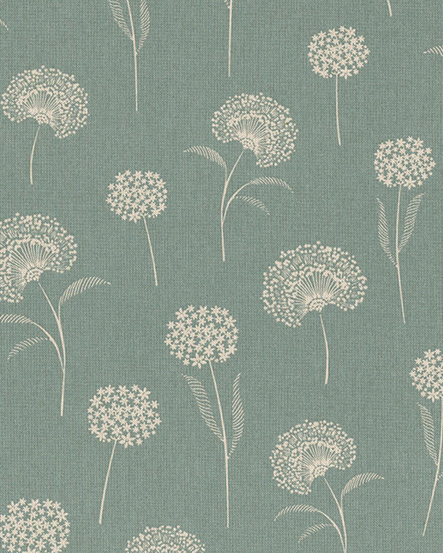 Tissu Effet Lin Eucalyptus Pissenlit - Mercerine
