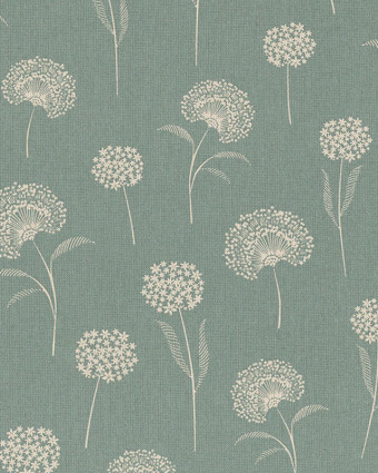 Tissu Effet Lin Eucalyptus Pissenlit - Mercerine