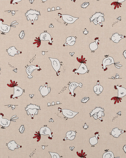 Tissu Effet Lin Cocotte - Mercerine