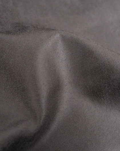 Tissu Ameublement Simili Daim Noir - Orlando - Mercerine