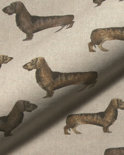 Tissu Effet Lin Teckel - Mercerine