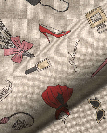 Tissu Effet Lin Glamour - Mercerine