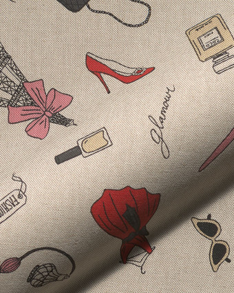 Tissu Effet Lin Glamour - Mercerine