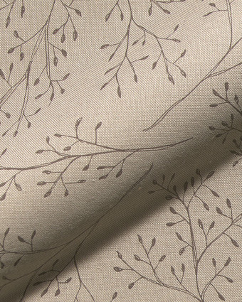 Tissu Effet Lin Gypsophile - Mercerine