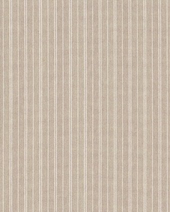 Tissu Effet Lin Rayures Blanches - Mercerine