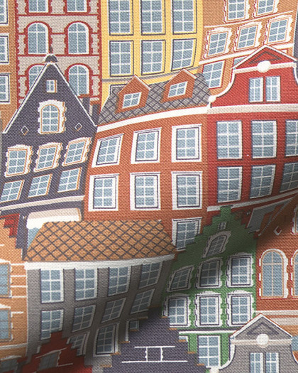 Toile Semi Panama Village Canal House  - Mercerine
