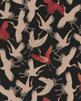 Tissu Jacquard Gobelin Cranebird Paradise - Mercerine
