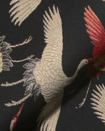 Tissu Jacquard Gobelin Cranebird Paradise - Mercerine