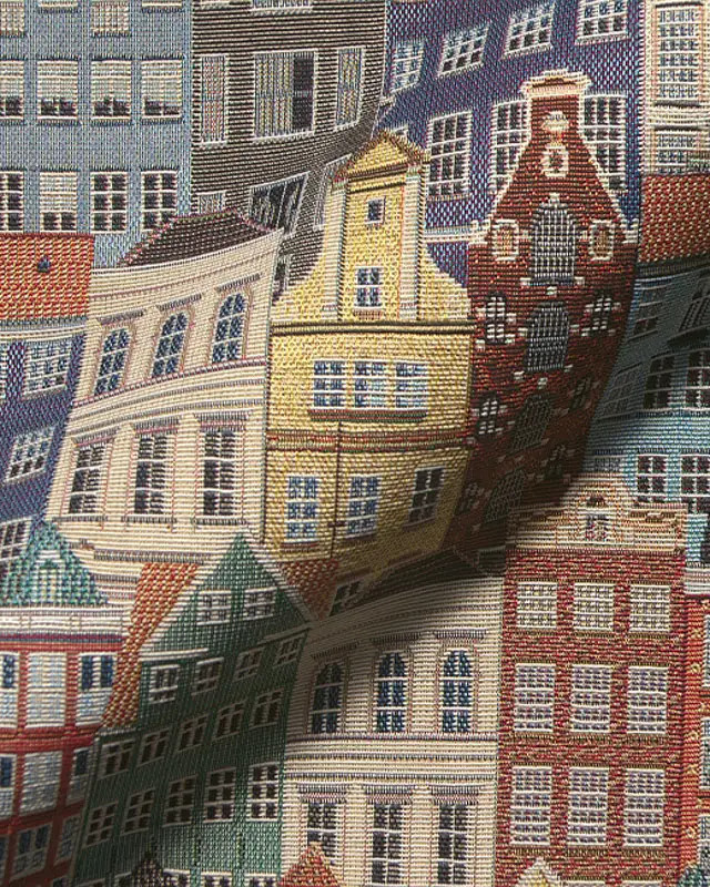 Tissu Jacquard Gobelin City Canal House - Mercerine