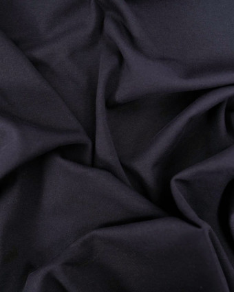Tissu Jersey Interlock Premium Noir - Mercerine