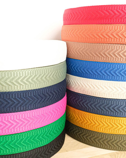 Sangle Chevrons Faux Unis  - Mercerine