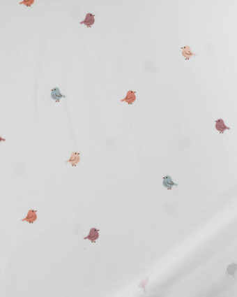 Tissu Jersey de Coton Petits Oiseaux Colorés - Mercerine