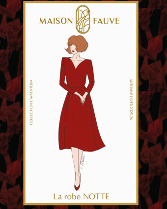 Patron Robe Notte - Maison Fauve | Mercerine
