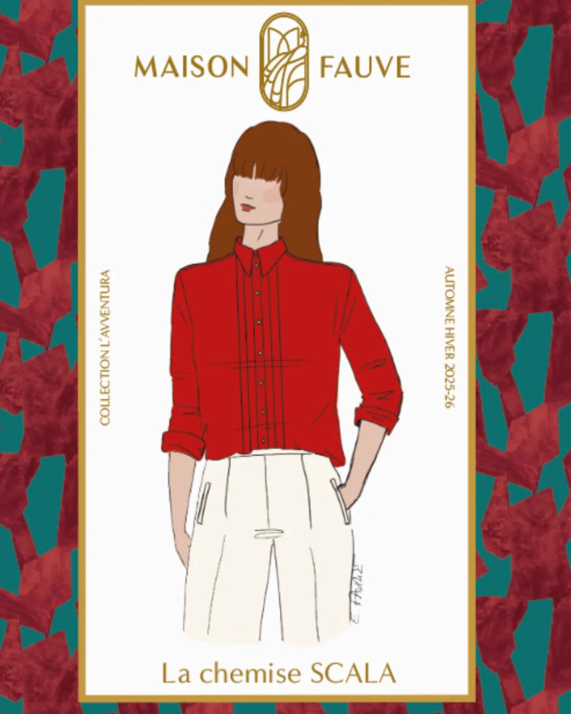 Patron Chemise Scala - Maison Fauve | Mercerine
