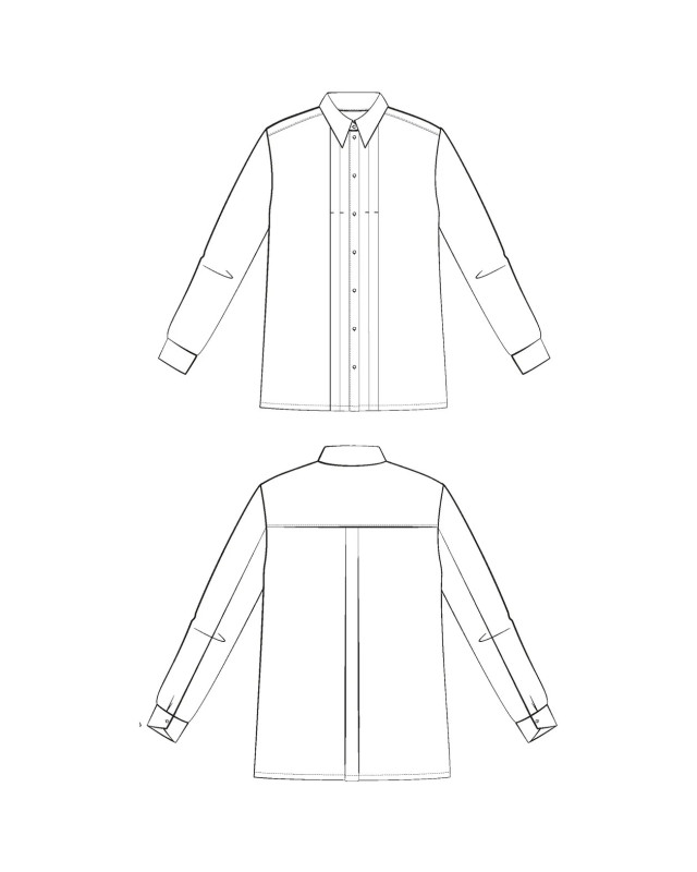 Patron Chemise Scala - Maison Fauve | Mercerine