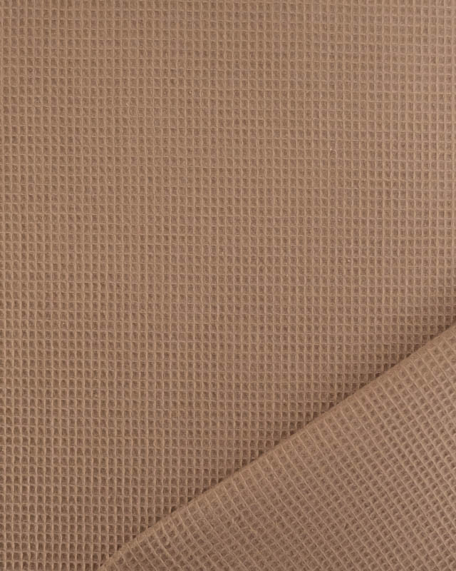 Tissu Mini Nid d'Abeille Taupe- Mercerine