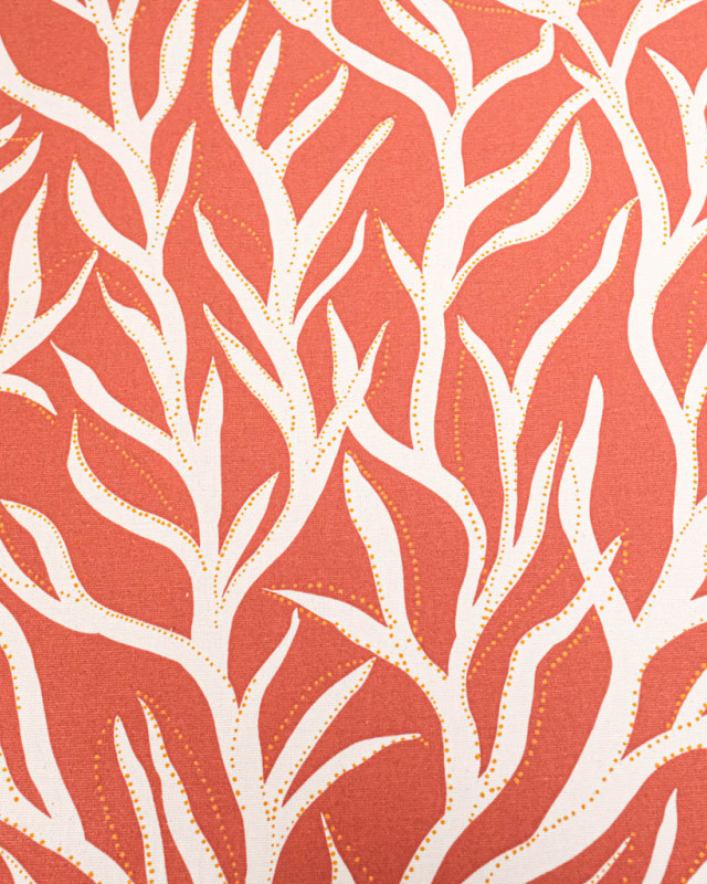 Toile Haute Savoie Posedonia Terracotta - Mercerine