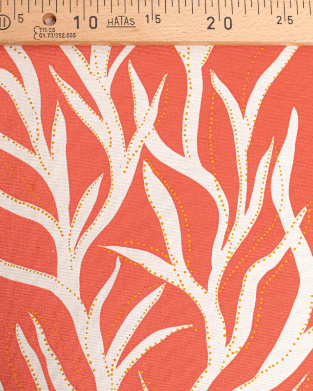 Toile Haute Savoie Posedonia Terracotta - Mercerine