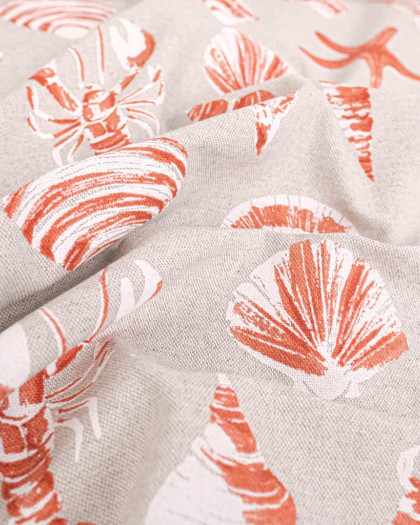 Toile Savoie Bigorneau Terracotta - Mercerine