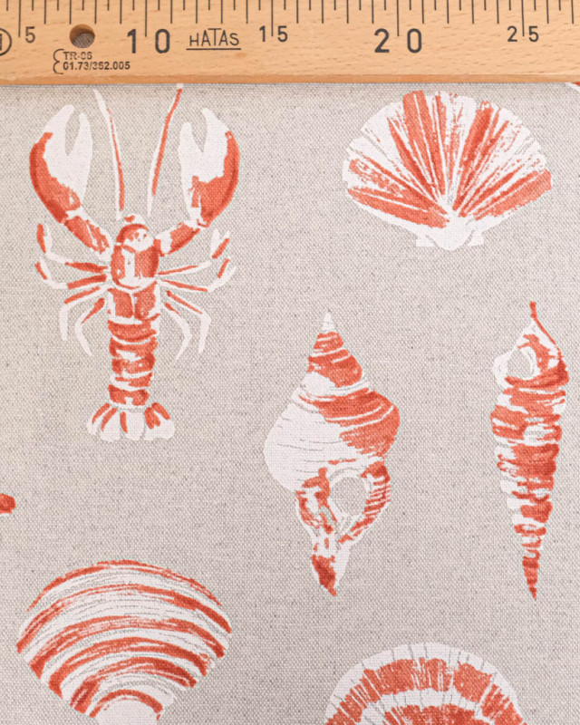 Toile Savoie Bigorneau Terracotta - Mercerine