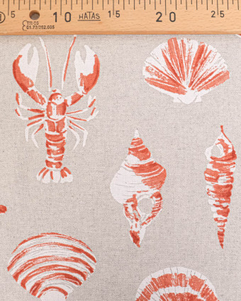 Toile Savoie Bigorneau Terracotta - Mercerine