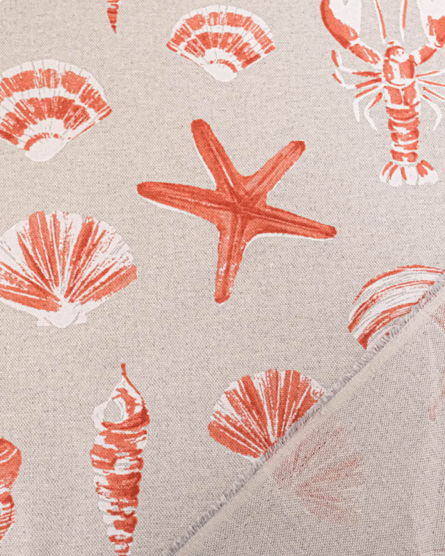 Toile Savoie Bigorneau Terracotta - Mercerine