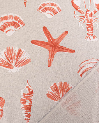 Toile Savoie Bigorneau Terracotta - Mercerine