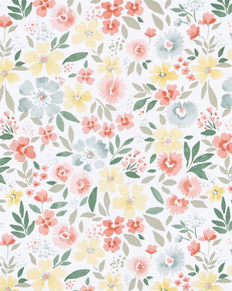 Tissu Tisseo Regine Fleuri - Mercerine