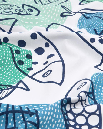 Tissu Tisseo Daurade Bleu