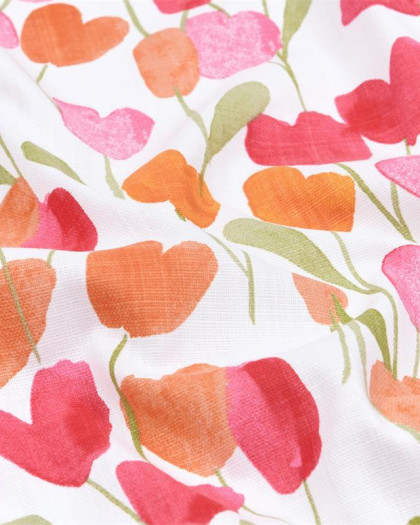 Toile Natte Ardèche Tulipe Fuchsia