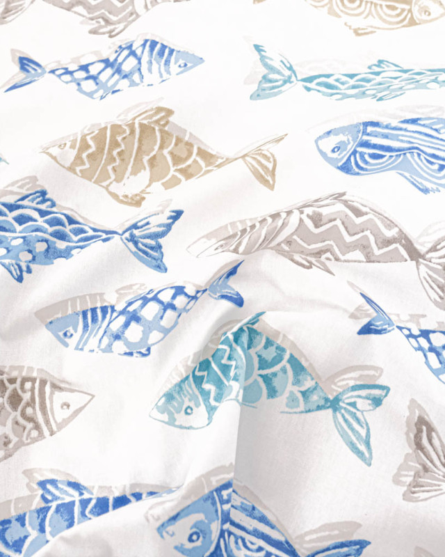 Toile Saone Enduite Tangaroa - Mercerine