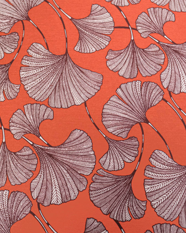 Bachette Andorre Enduite Gingko Terracotta - Mercerine