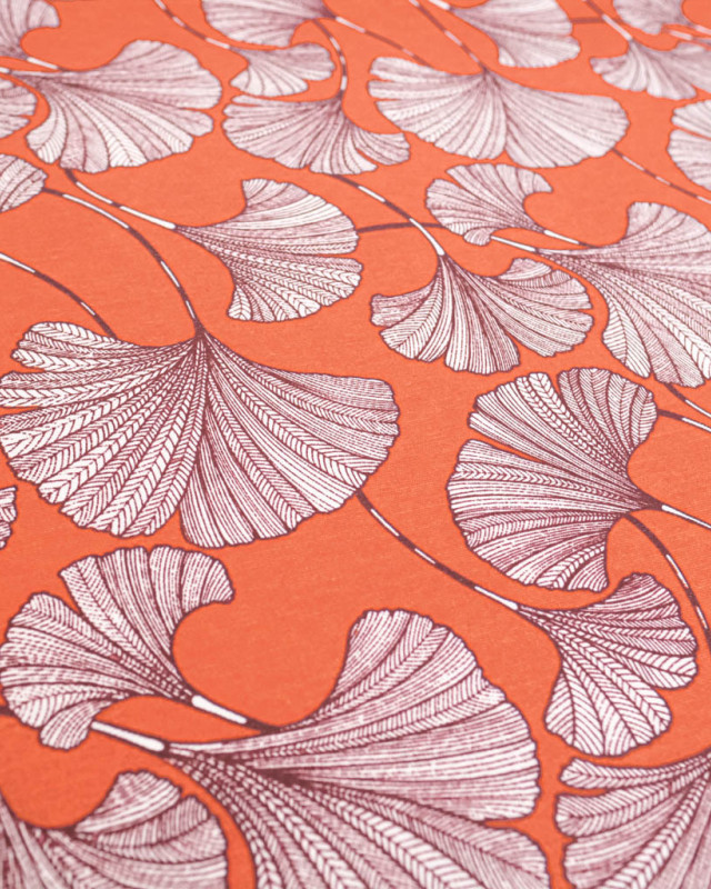 Bachette Andorre Enduite Gingko Terracotta - Mercerine