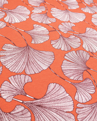 Bachette Andorre Enduite Gingko Terracotta - Mercerine