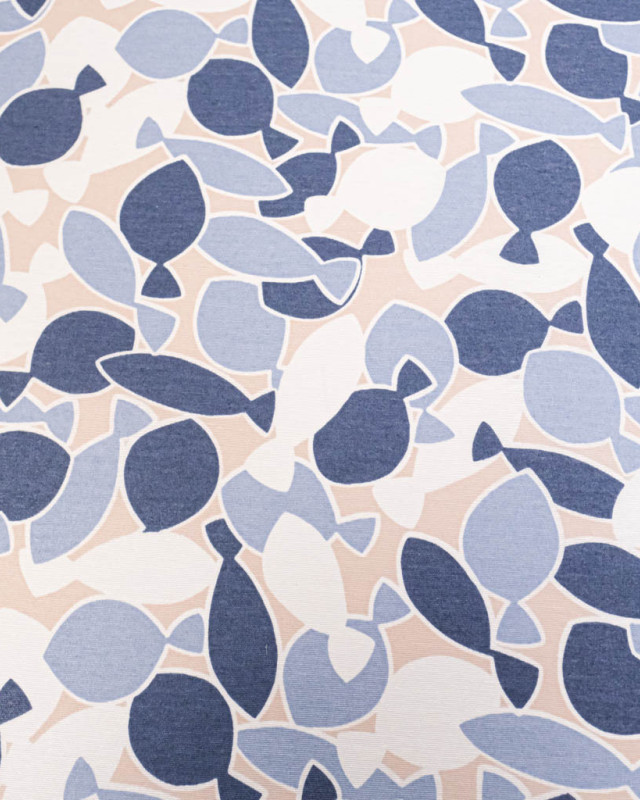 Bachette Andorre Enduite Dorade Bleu - Mercerine