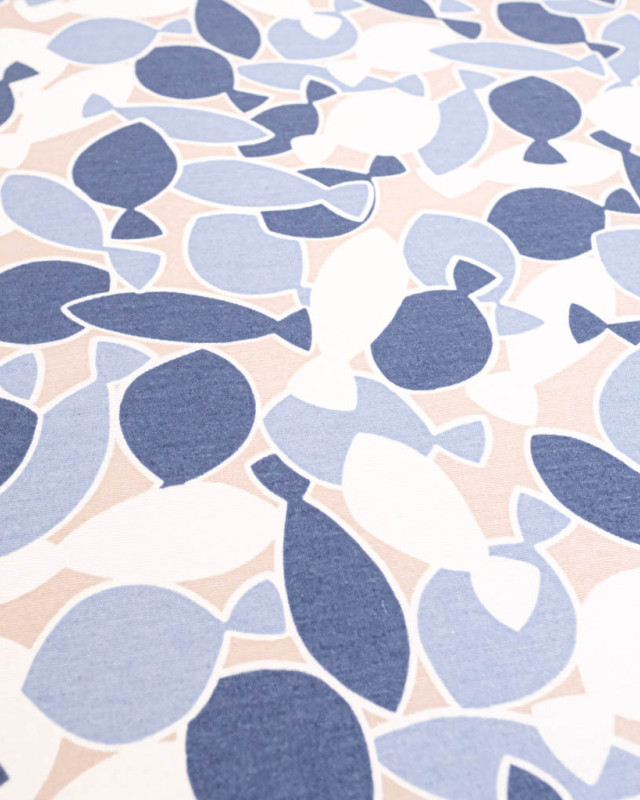 Bachette Andorre Enduite Dorade Bleu - Mercerine