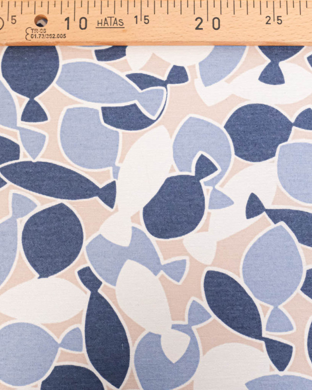 Bachette Andorre Enduite Dorade Bleu - Mercerine