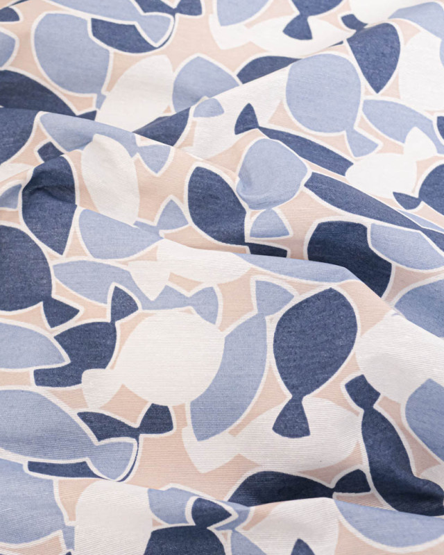 Bachette Andorre Enduite Dorade Bleu - Mercerine