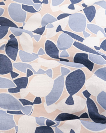 Bachette Andorre Enduite Dorade Bleu - Mercerine