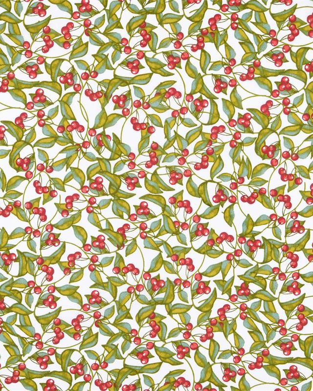 Toile Corrèze Enduite Amarena Rouge - Mercerine