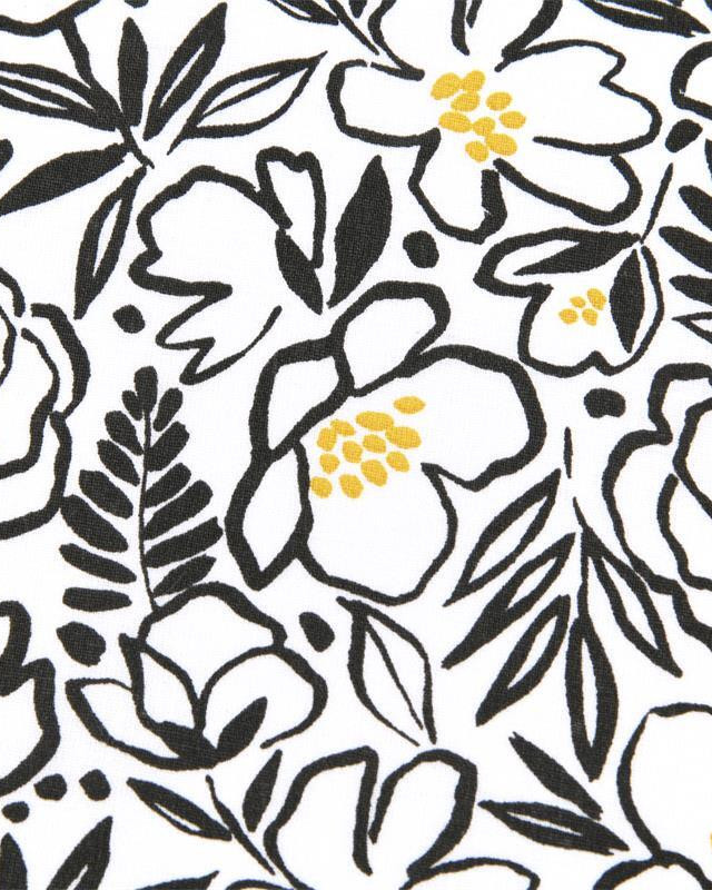 Toile Corrèze Talullah Noir - Mercerine