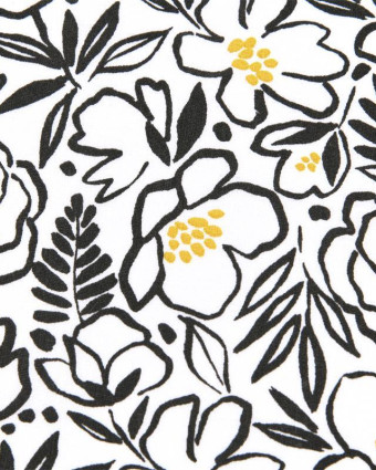 Toile Corrèze Talullah Noir - Mercerine
