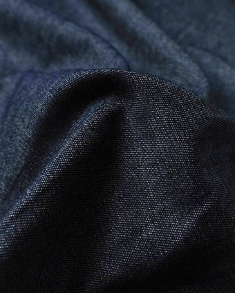Tissu Chambray Coton indigo César  - Mercerine